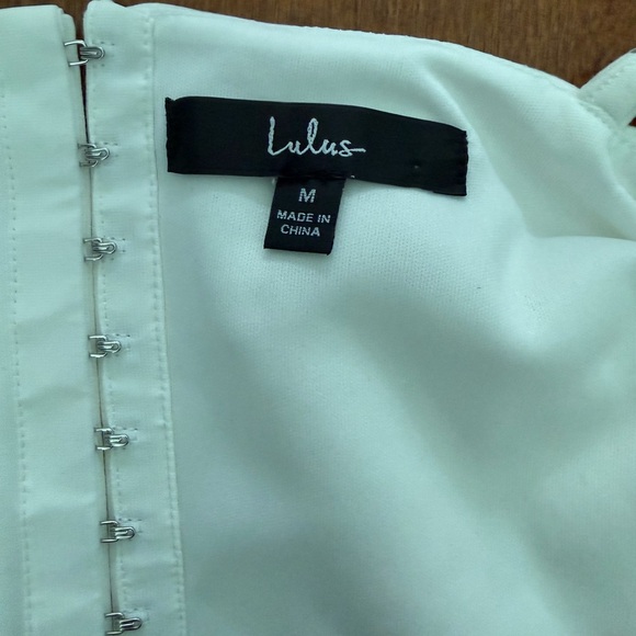 Radiating Romance White Sleeveless Cropped Bustier Top - Picture 8 of 9